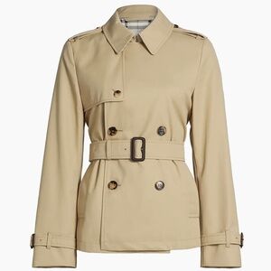 Burberry Belted Double- Breasted Trench Jacket